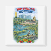Rochester MN Minnesota Landmarks Magnet マグネット (正面)