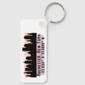 Rochester NY City Skyline  キーホルダー (裏面)