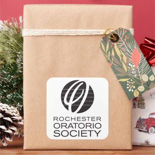 Rochester Oratorio Society Squareステッカー* スクエアシール (クリスマス)