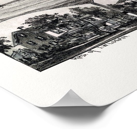 Rochester, PA Panoramic Map - 1900 ポスター (角)