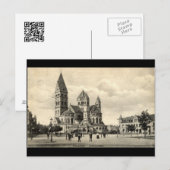 Rochuskircheデュッセルドルフドイツ1907ヴィンテージ ポストカード (正面/裏面)