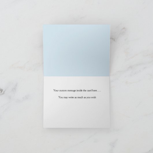 Rock a Byeロックスターギターありがとう ノートカード (内部)