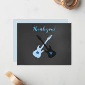 Rock a Byeロックスターギターありがとう ノートカード (正面/裏面インサイチュ)