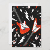 Rock a Bye Baby Shower招待状、ギター招待状 招待状 (裏面)