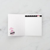 Rock a Bye Baby Shower Thank You サンキューカード (内部)