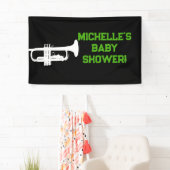 Rock a Bye Rock Star Guitar Baby Shower Banner 横断幕 (インサイチュ)