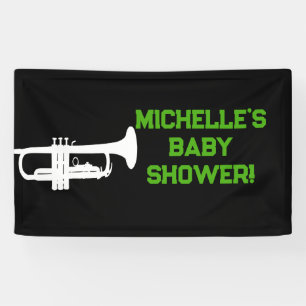 Rock a Bye Rock Star Guitar Baby Shower Banner 横断幕