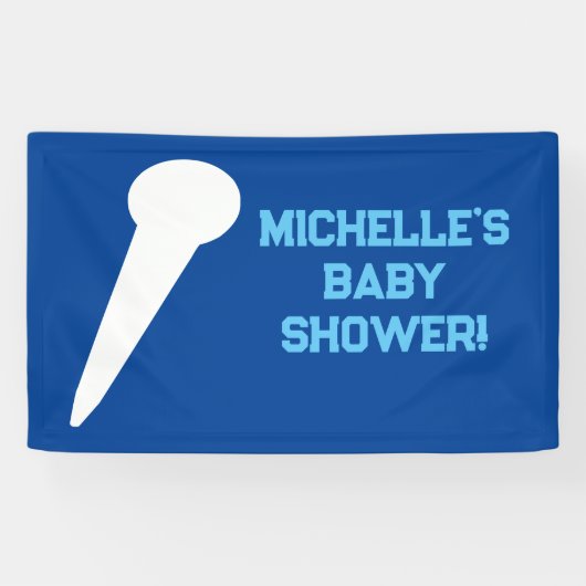 Rock a Bye Rock Star Guitar Baby Shower Banner 横断幕 (横)