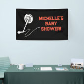 Rock a Bye Rock Star Guitar Baby Shower Banner 横断幕 (トレードショー)