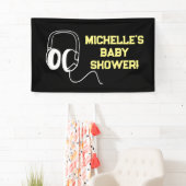 Rock a Bye Rock Star Guitar Baby Shower Banner 横断幕 (インサイチュ)