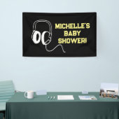 Rock a Bye Rock Star Guitar Baby Shower Banner 横断幕 (トレードショー)