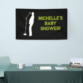 Rock a Bye Rock Star Guitar Baby Shower Banner 横断幕 (トレードショー)