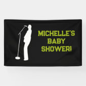 Rock a Bye Rock Star Guitar Baby Shower Banner 横断幕 (横)