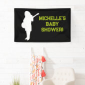 Rock a Bye Rock Star Guitar Baby Shower Banner 横断幕 (インサイチュ)
