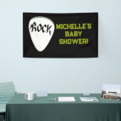 Rock a Bye Rock Star Guitar Baby Shower Banner 横断幕 (トレードショー)