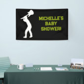 Rock a Bye Rock Star Guitar Baby Shower Banner 横断幕 (トレードショー)