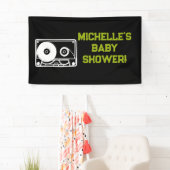 Rock a Bye Rock Star Guitar Baby Shower Banner 横断幕 (インサイチュ)