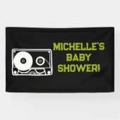 Rock a Bye Rock Star Guitar Baby Shower Banner 横断幕 (横)