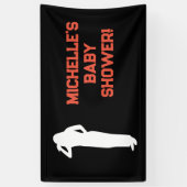 Rock a Bye Rock Star Guitar Baby Shower Banner 横断幕 (縦)