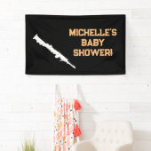 Rock a Bye Rock Star Guitar Baby Shower Banner 横断幕 (インサイチュ)