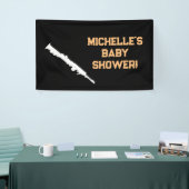 Rock a Bye Rock Star Guitar Baby Shower Banner 横断幕 (トレードショー)