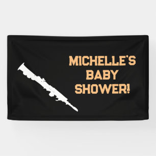 Rock a Bye Rock Star Guitar Baby Shower Banner 横断幕