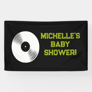 Rock a Bye Rock Star Guitar Baby Shower Banner 横断幕