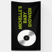 Rock a Bye Rock Star Guitar Baby Shower Banner 横断幕 (縦)