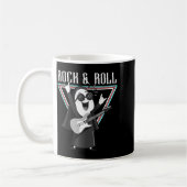 Rock & Roll Fun Graphic Illustration コーヒーマグカップ (左)