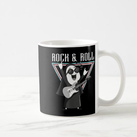 Rock & Roll Fun Graphic Illustration コーヒーマグカップ (右)