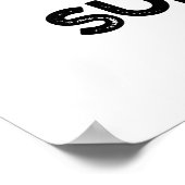 Rock And Bowl Superstar Funny Bowling Pun  ポスター (角)