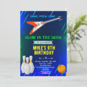 Rock and Bowling Birthday Invitation 招待状 (スタンド正面)