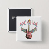 Rock and Roll 缶バッジ (正面&裏面)