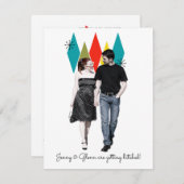 Rock and Roll 1950sスタイル日付の保存 ノートカード (正面/裏面)