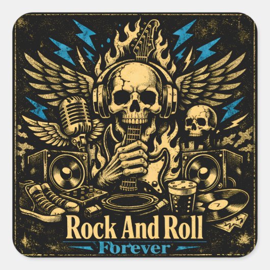 Rock And Roll Forever – Eternal Music Pride スクエアシール (正面)