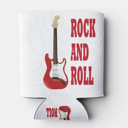 rock and roll guitarra electrica roja 缶クーラー (裏面)
