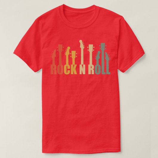 Rock and Roll Guitars Acoustic Guitars musician Ro Tシャツ (デザイン正面)