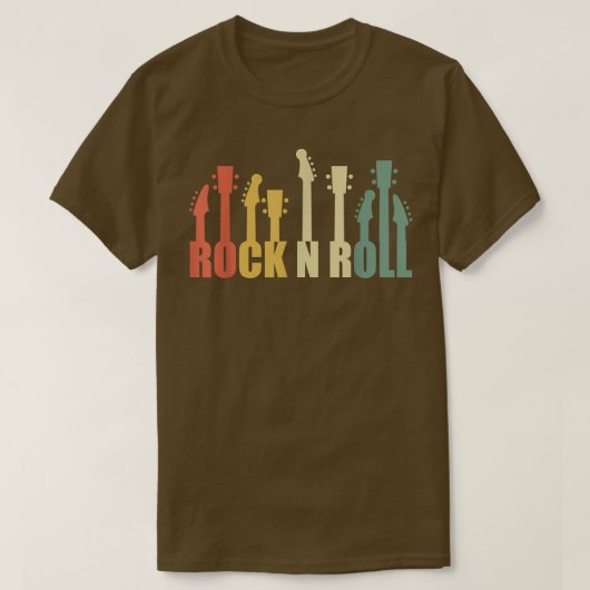 Rock and Roll Guitars Acoustic Guitars musician Ro Tシャツ (デザイン正面)