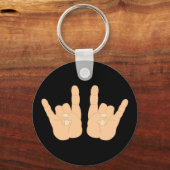 Rock and Roll Hand Sign キーホルダー (正面)