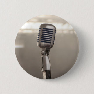 Rock And Roll Microphone 缶バッジ