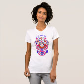 Rock and Roll Sugar Skull T-Shirt Tシャツ (正面フル)