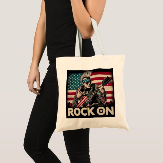 ROCK AND ROLL TOTE BAGS トートバッグ (正面(商品))