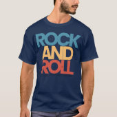 Rock and Roll Vintage funny Tシャツ (正面)