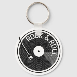 Rock And Roll Vinyl Record キーホルダー