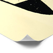 Rock Around the Heartbeat Retro Jukebox Valentine  ポスター (角)