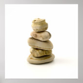 Rock Balancing Zen Art Poster ポスター (正面)
