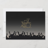 Rock Birthday Party Festival Photo Music Invite 招待状 (裏面)