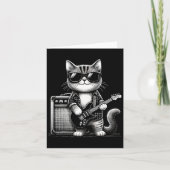 Rock Cat Playing Guitar カード (正面)