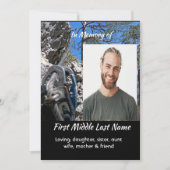 Rock Climber Celebration of Life Service 招待状 (正面)