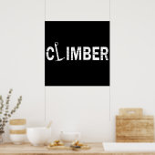 rock climber design ポスター (キッチン)